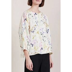 Apiece Apart Bequia Top in Brushstrokes Floral size 0 career